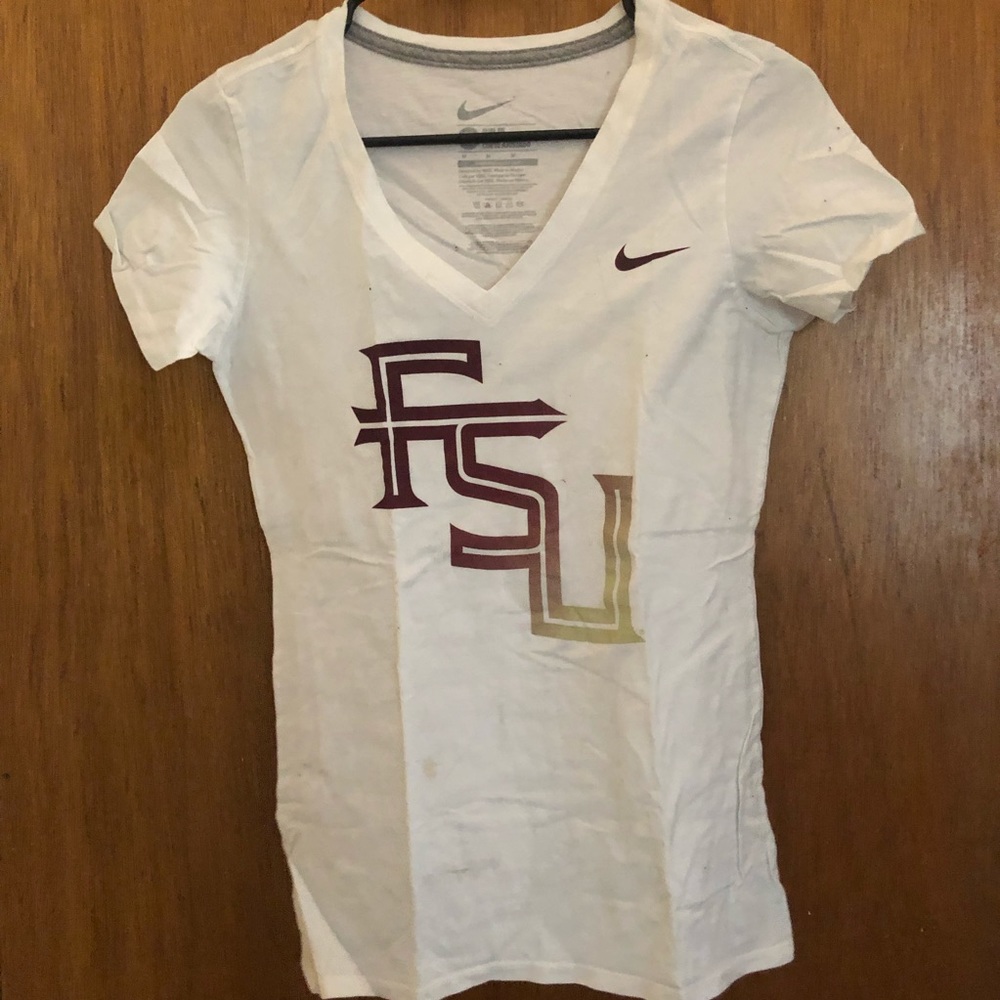 Nike FSU logo v neck